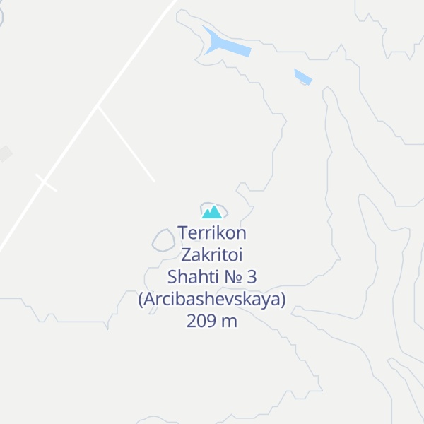 Map of Terrikon Zakritoi Shahti № 3 (Arcibashevskaya)