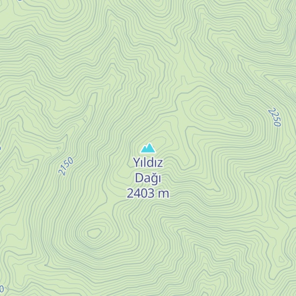 Map of Yıldız Dağı