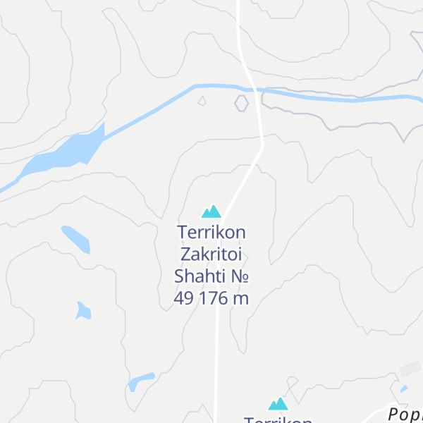 Map of Terrikon Zakritoi Shahti № 49