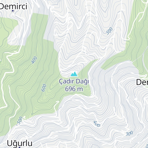 Map of Çadır Dağı