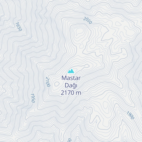 Map of Mastar Dağı