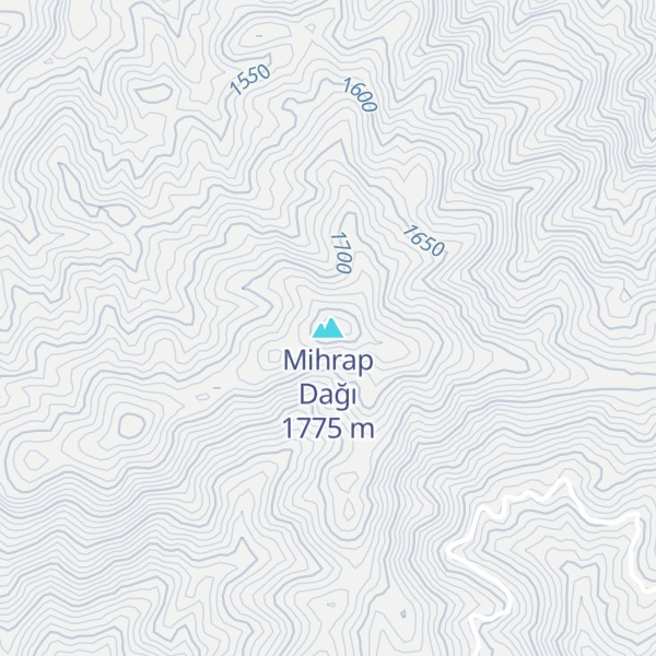 Map of Mihrap Dağı