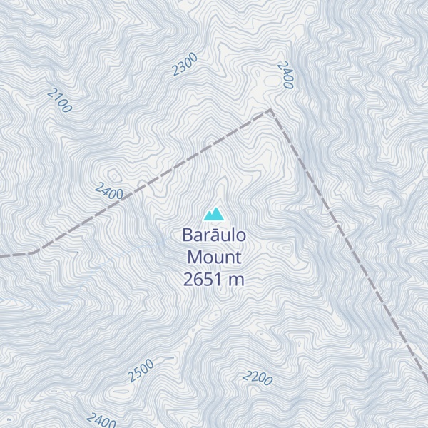 Map of Barāulo Mount