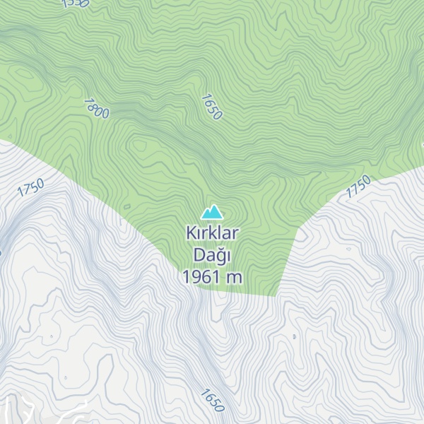 Map of Kırklar Dağı