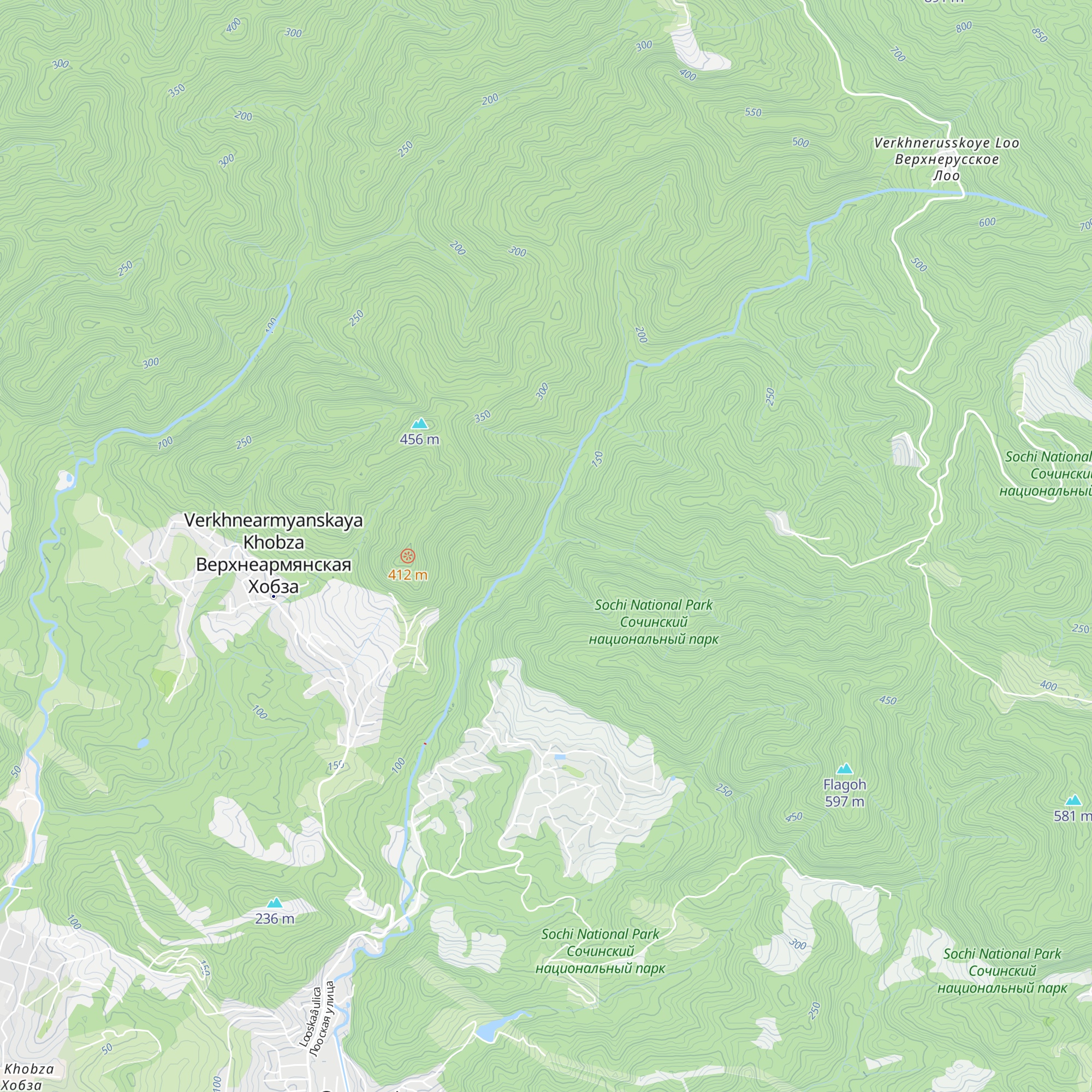 Tihaya Zavod map