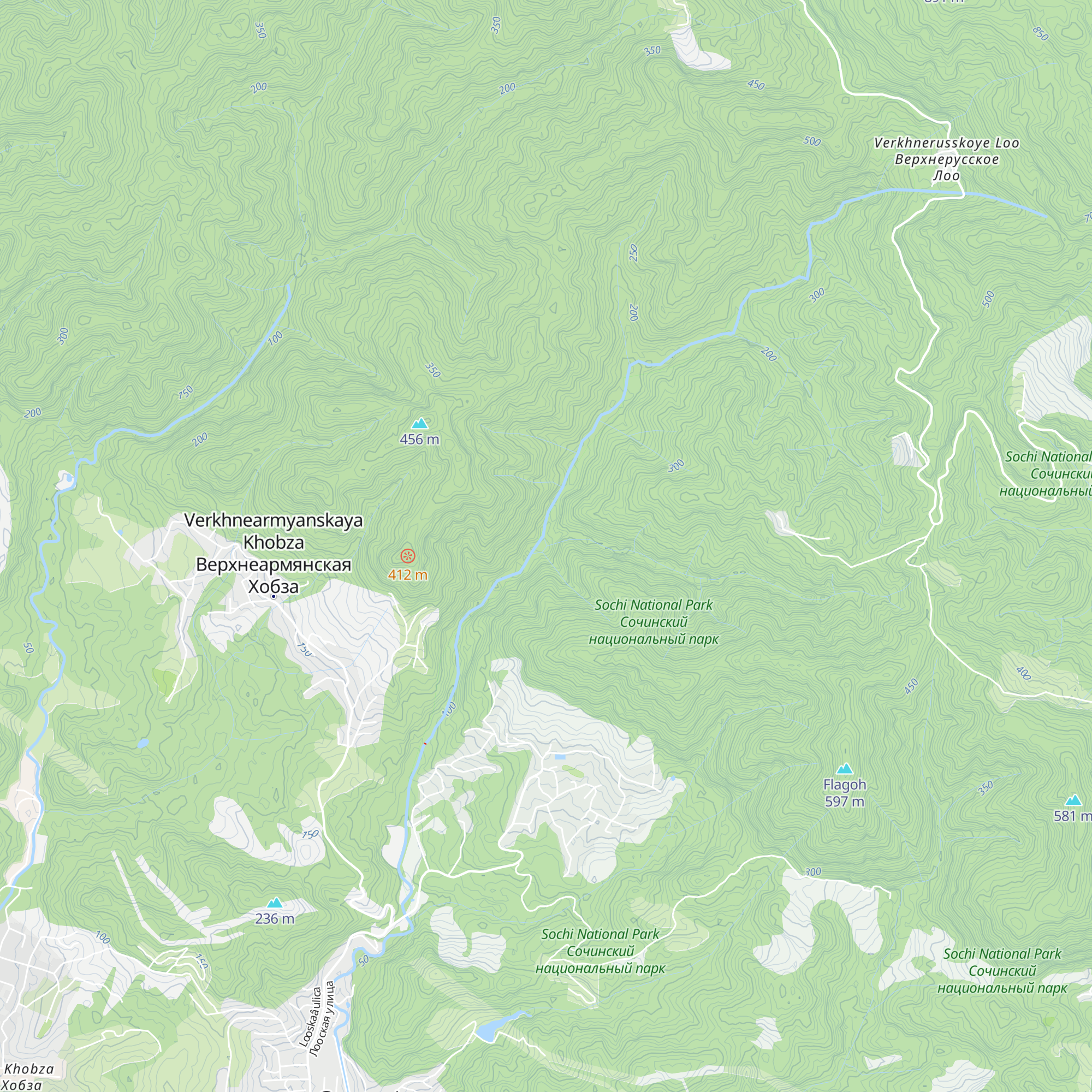 Tihaya Zavod map