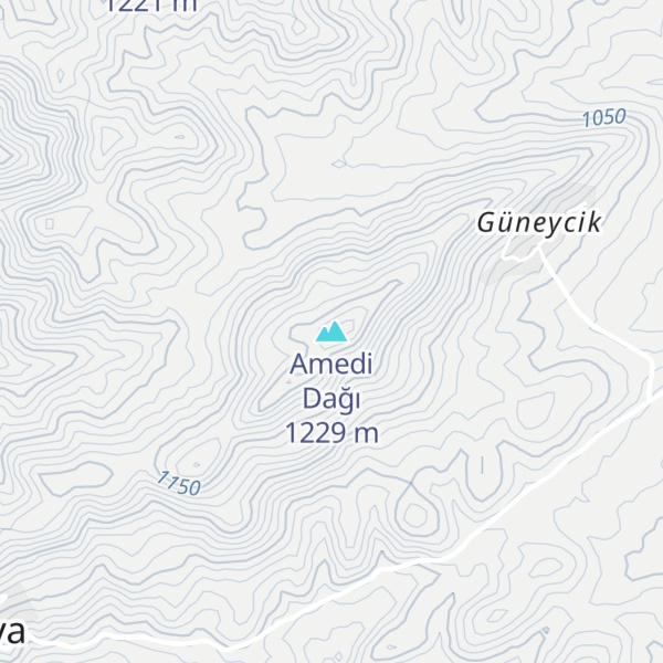 Map of Amedi Dağı