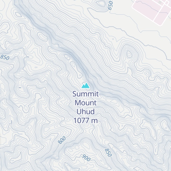 Map of Summit Mount Uhud