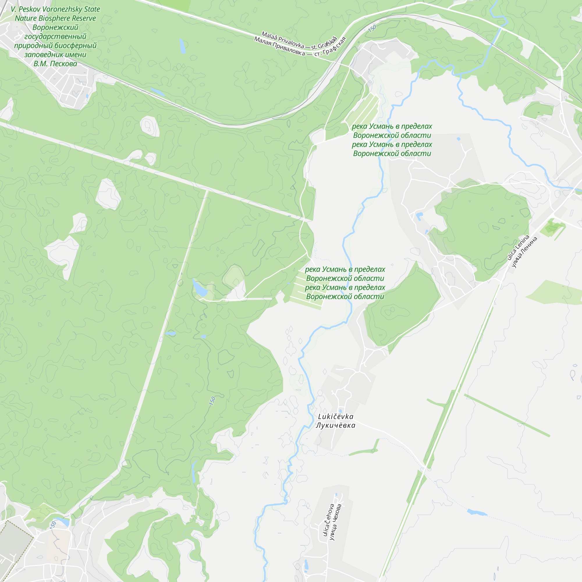 cordon “Baturinskiy” map