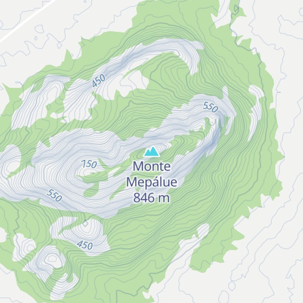 Map of Monte Mepálue