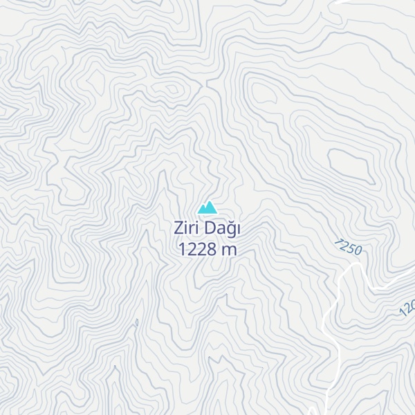 Map of Ziri Dağı