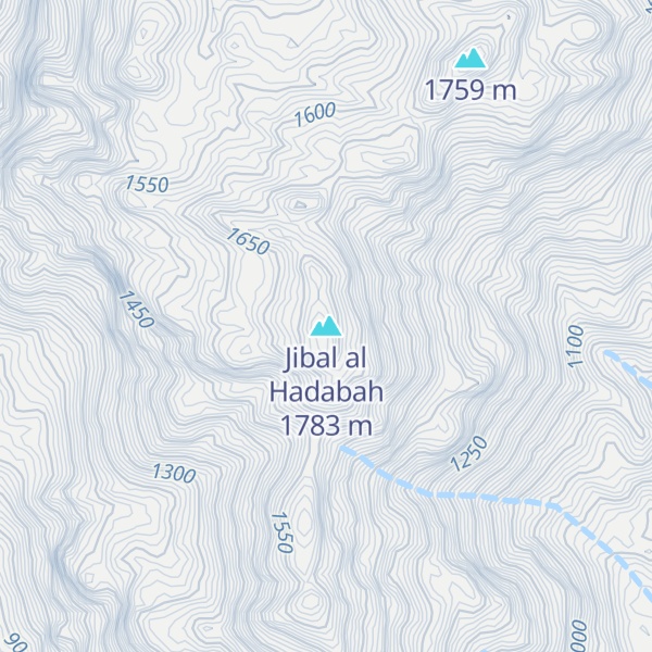 Map of Jibal al Hadabah