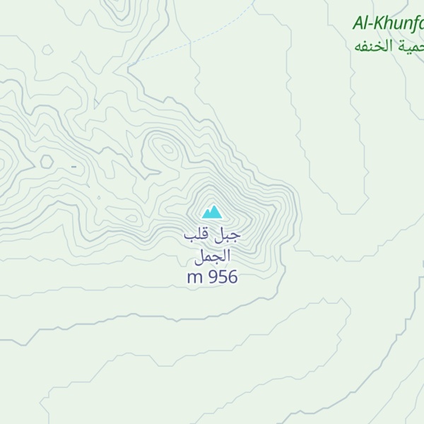 Map of جبل قلب الجمل