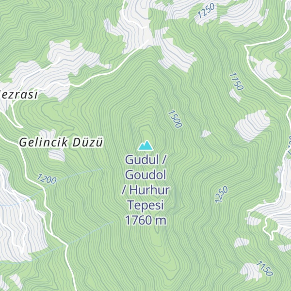 Map of Gudul / Goudol / Hurhur Tepesi