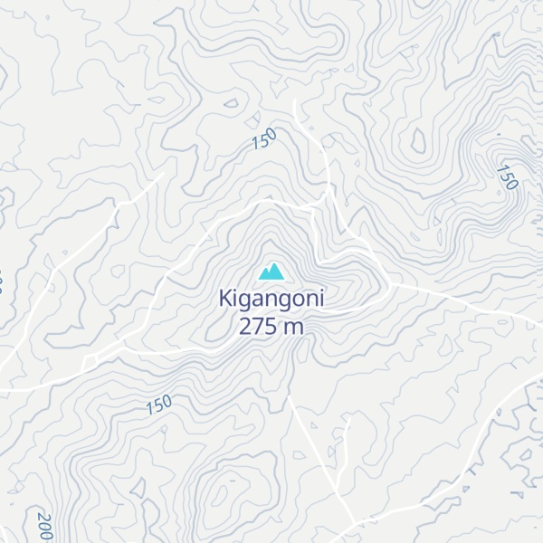 Map of Kigangoni