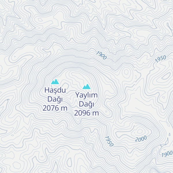Map of Yaylım Dağı