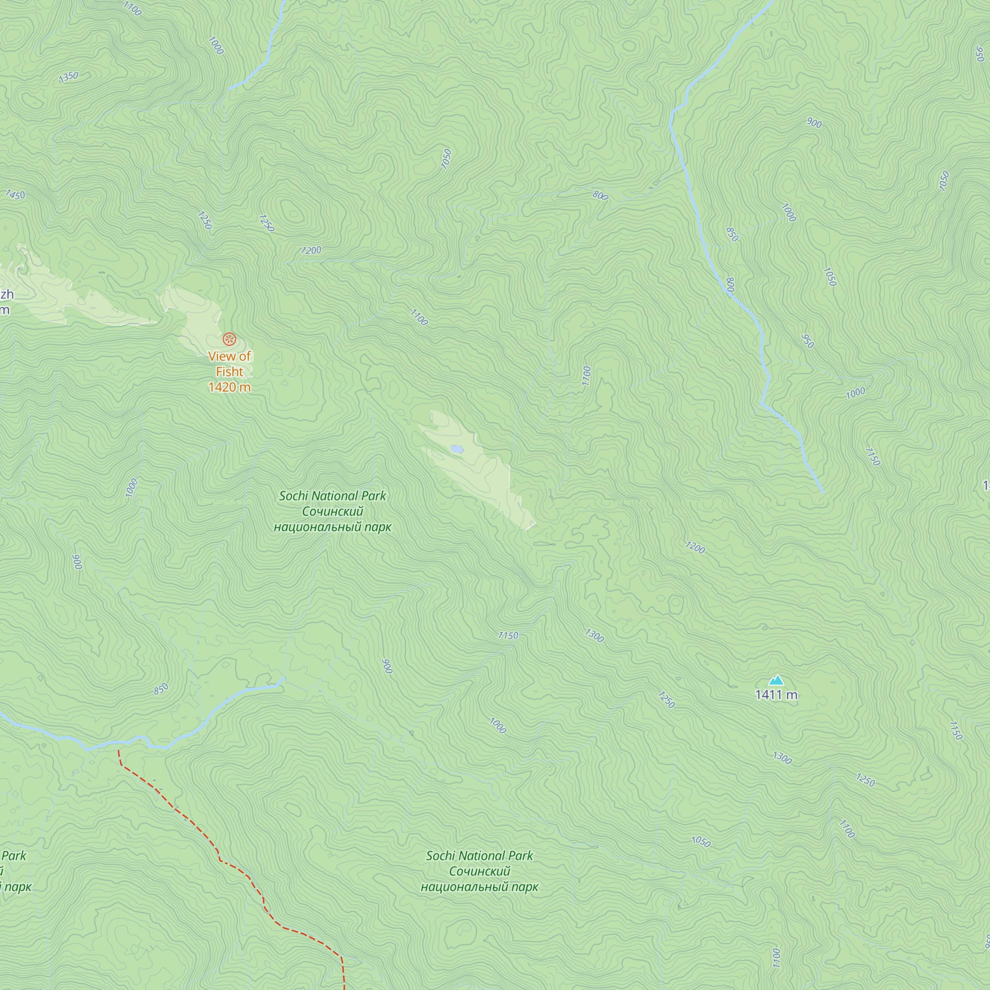 Kordon Ohothozyaistva "Chernogore" map