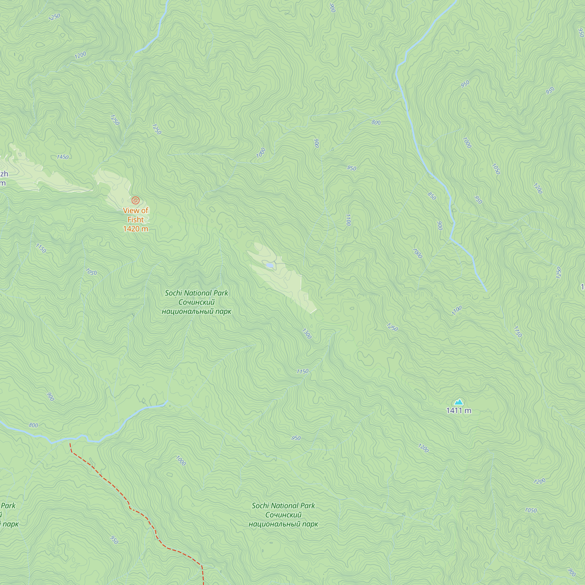 Kordon Ohothozyaistva "Chernogore" map