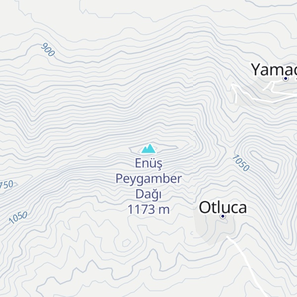 Map of Enüş Peygamber Dağı