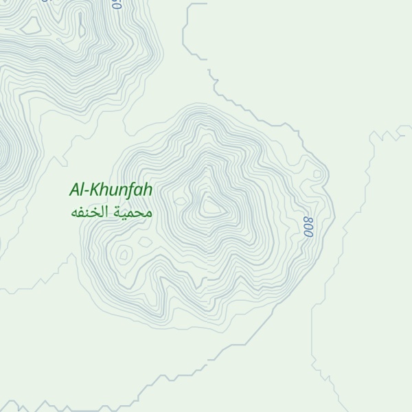 Map of Jabal al Ḩişān