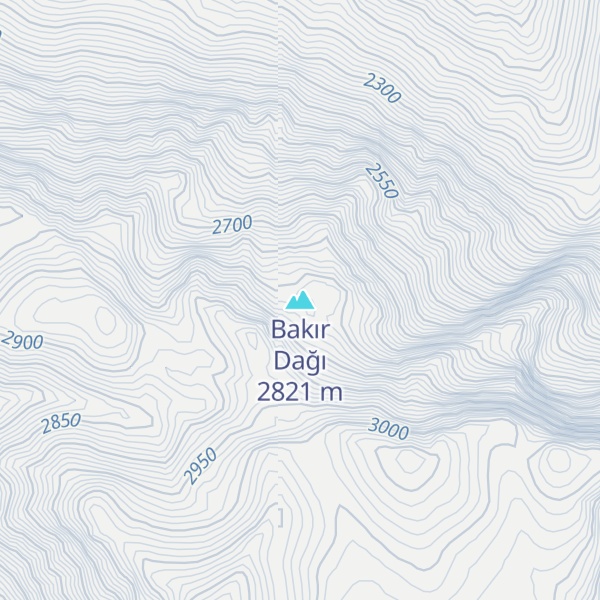 Map of Bakır Dağı