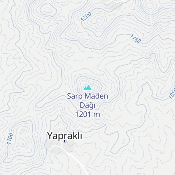 Map of Sarp Maden Dağı