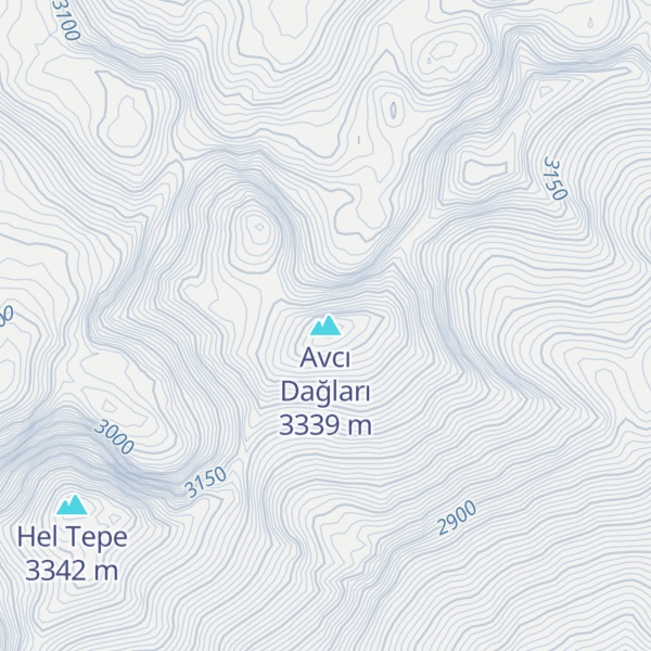 Map of Avcı Dağları