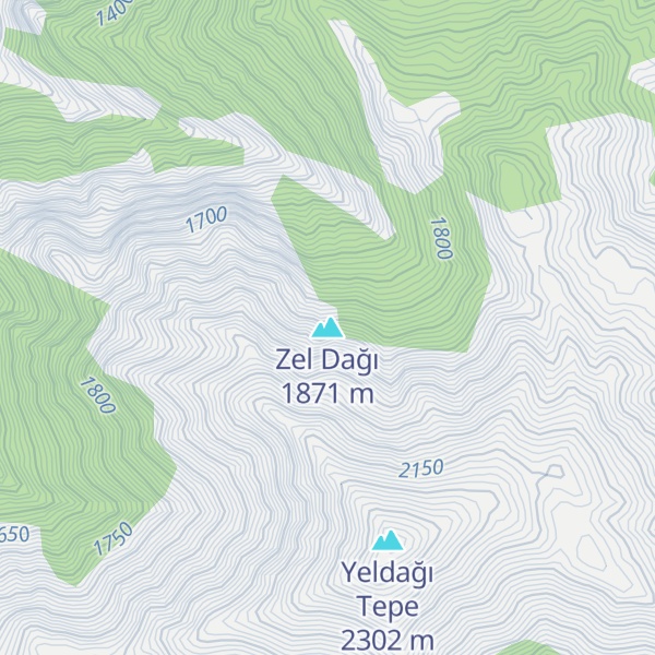 Map of Zel Dağı