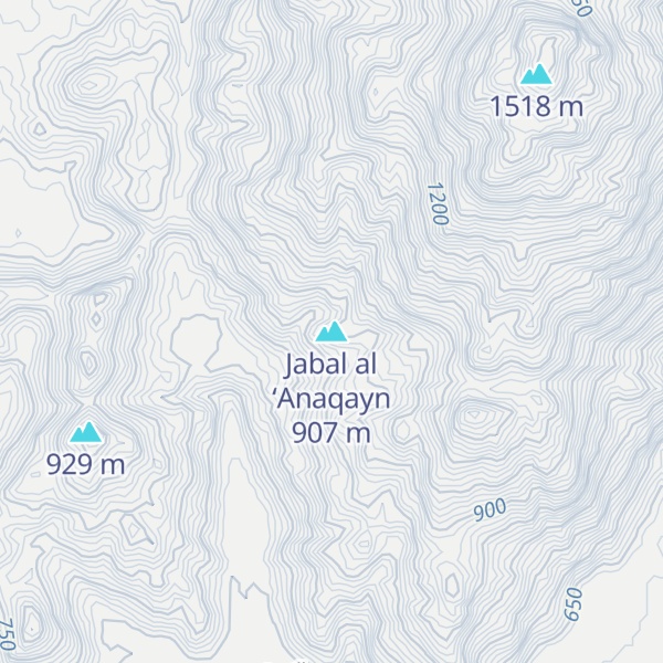 Map of Jabal al ‘Anaqayn