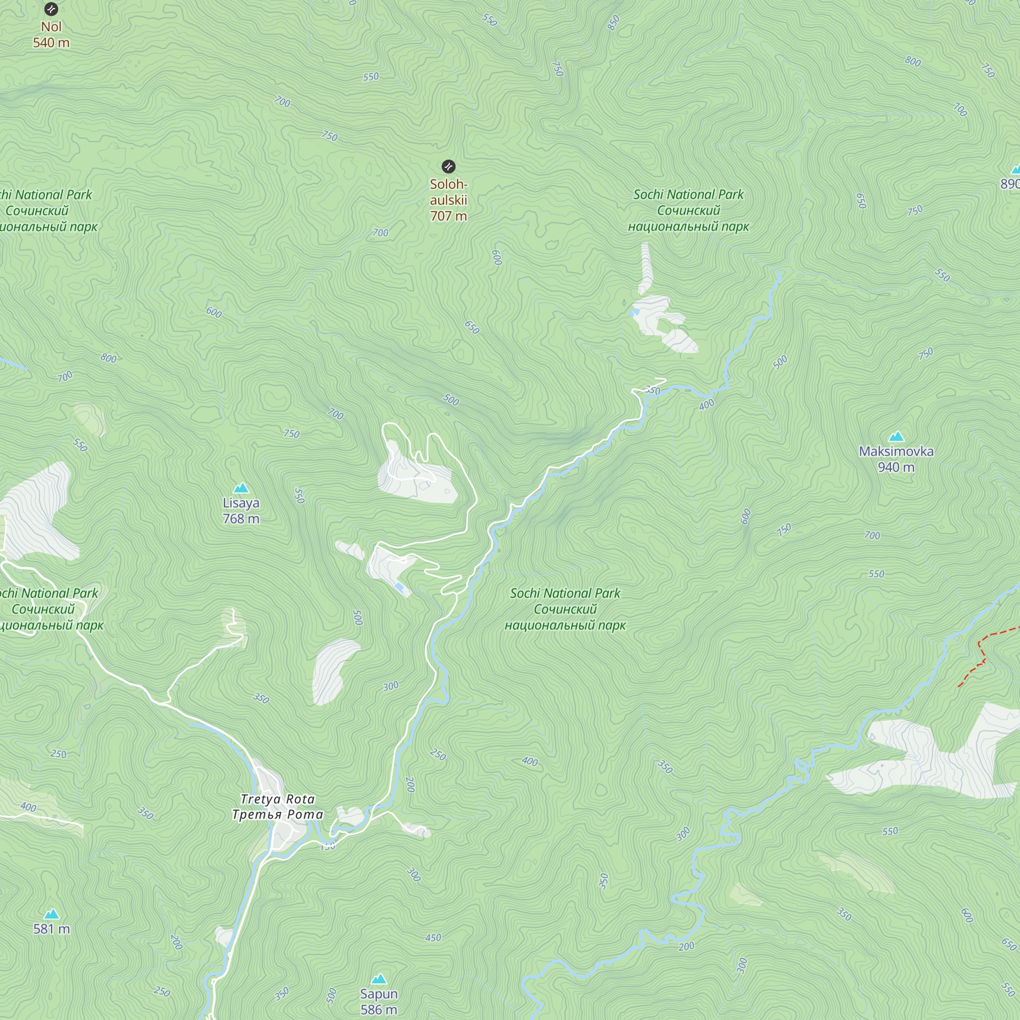 B/o "Glubokaya Balka" map