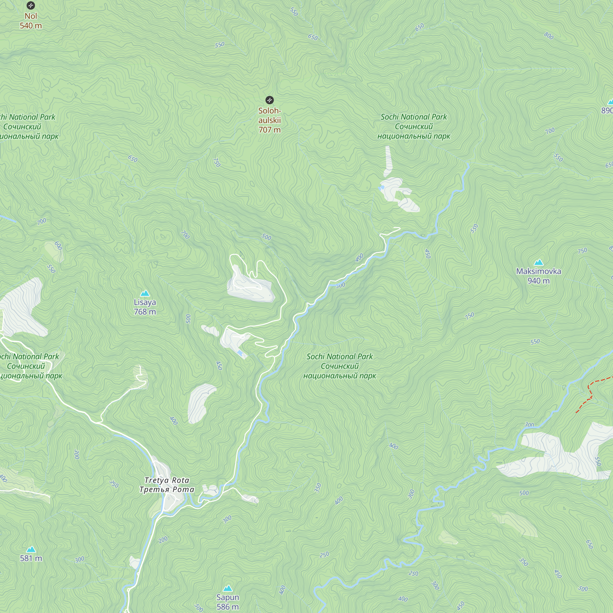 B/o "Glubokaya Balka" map