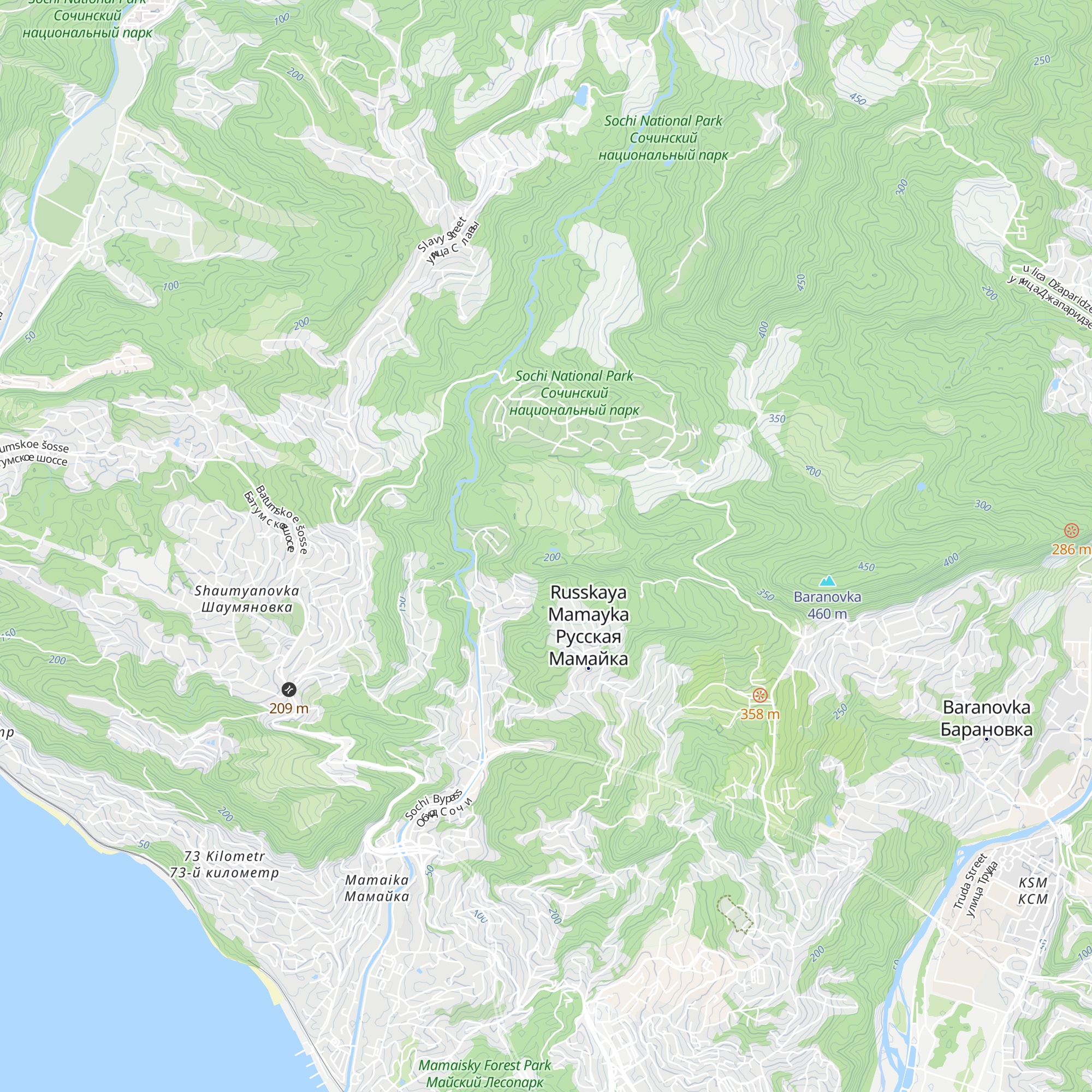 Eko Otel «Mamaika Les» map