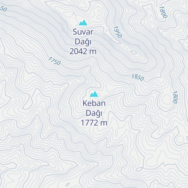 Map of Keban Dağı