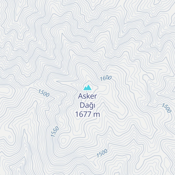 Map of Asker Dağı
