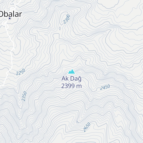 Map of Ak Dağ