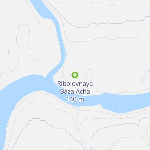 Map of Ribolovnaya Baza Acha
