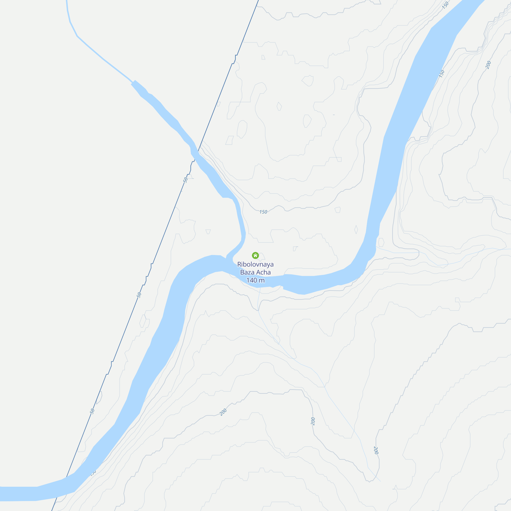 Ribolovnaya Baza Acha map