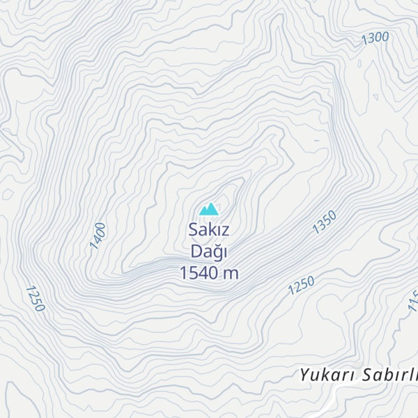 Map of Sakız Dağı