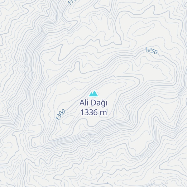 Map of Ali Dağı