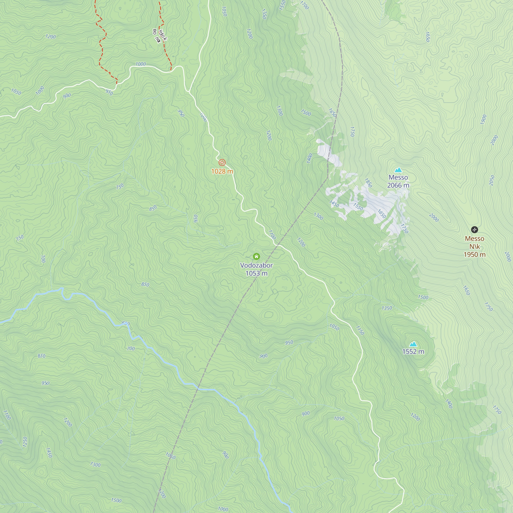 Vodozabor map