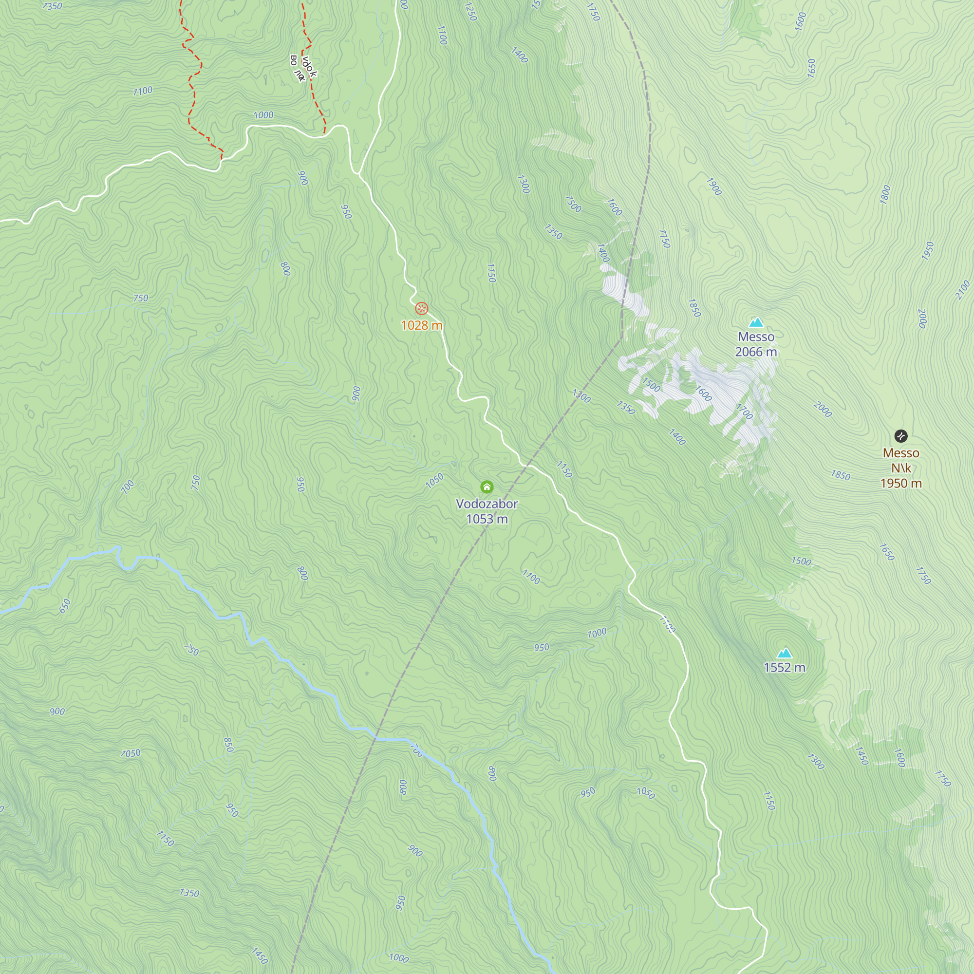 Vodozabor map