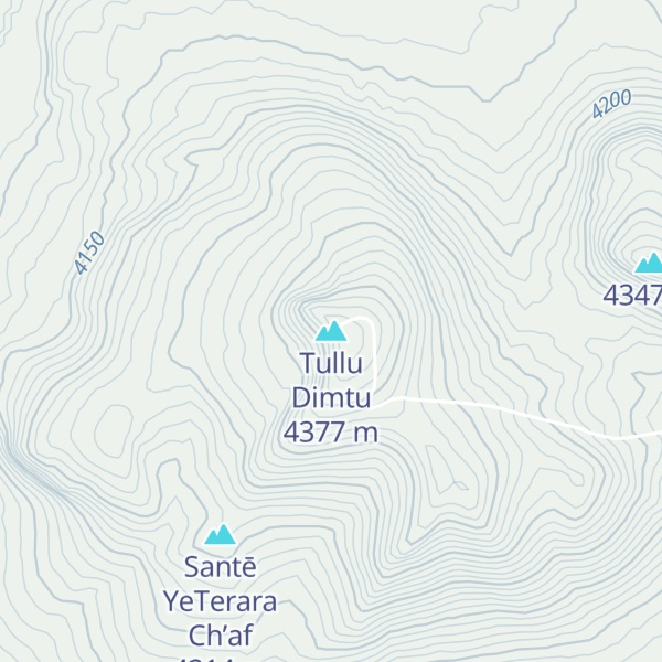 Map of Tullu Dimtu