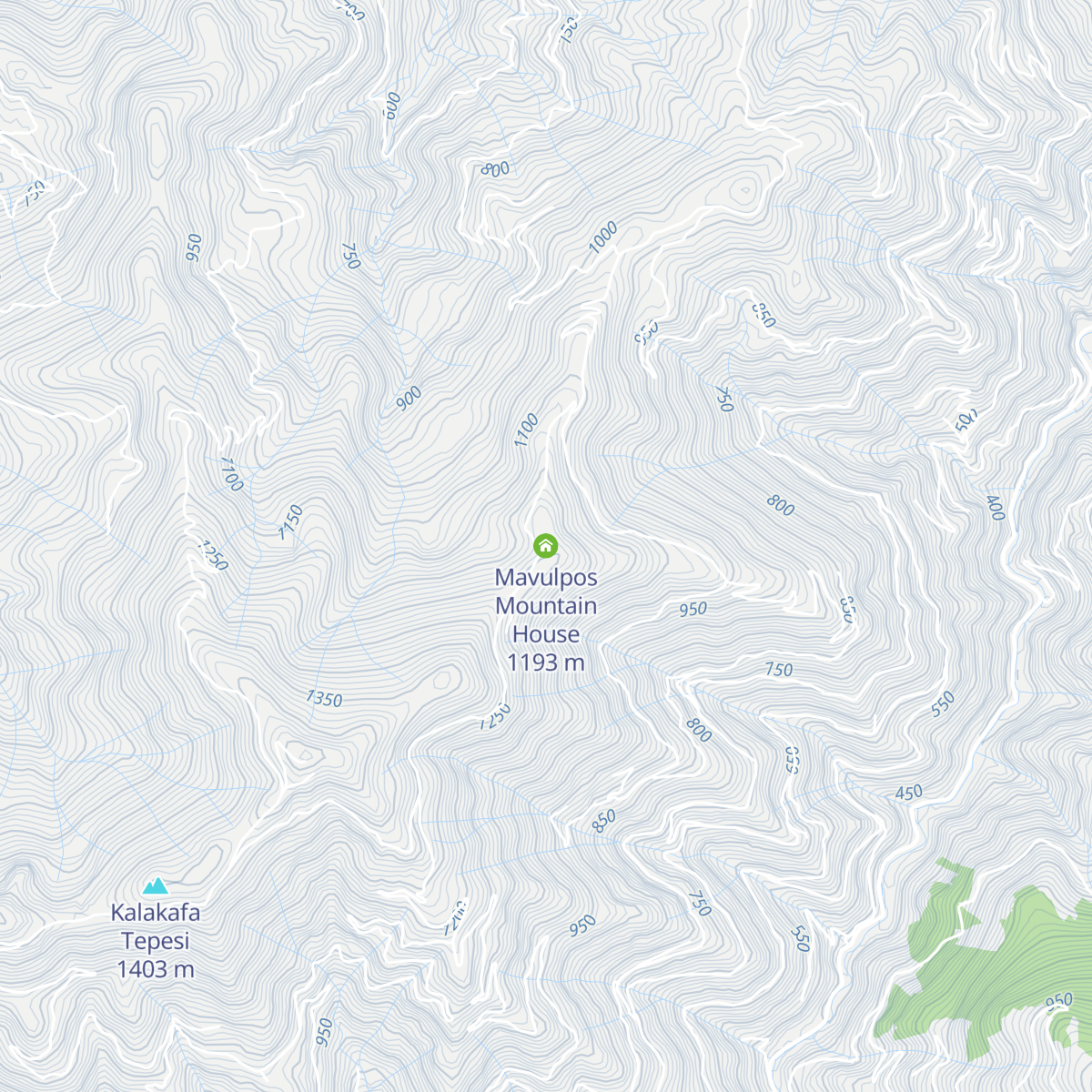 Mavulpos Mountain House map