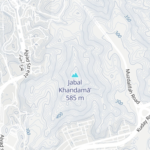 Map of Jabal Khandamā’