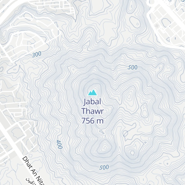 Map of Jabal Thawr