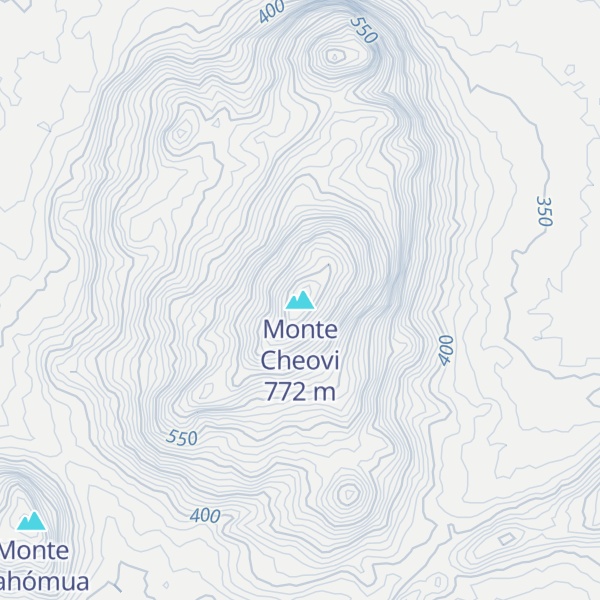 Map of Monte Cheovi