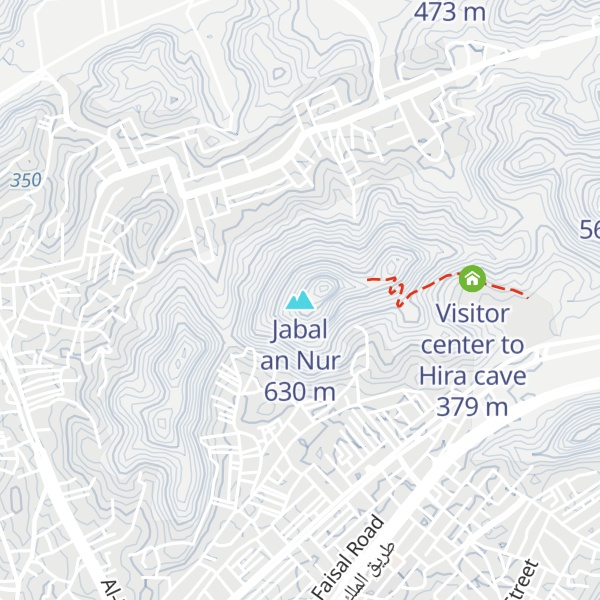 Map of Jabal an Nur