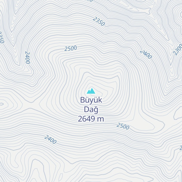Map of Büyük Dağ