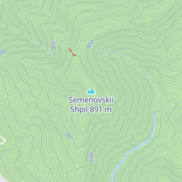 Map of Semenovskii Shpil