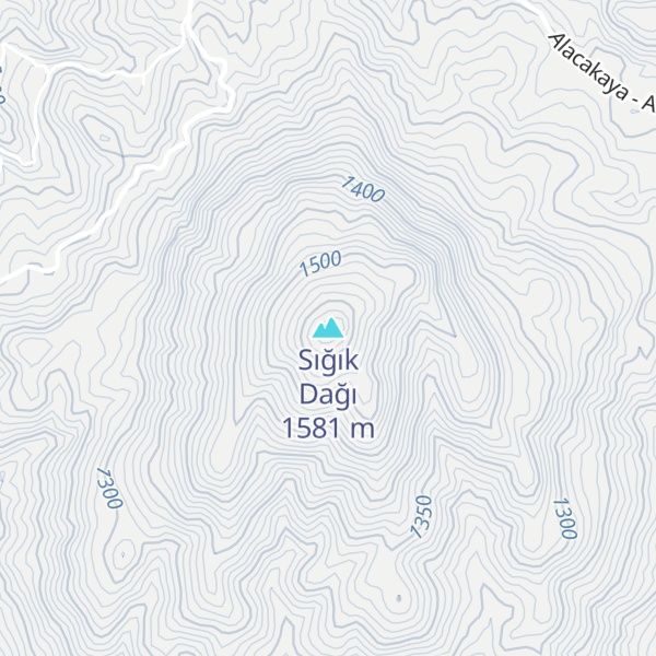 Map of Sığık Dağı